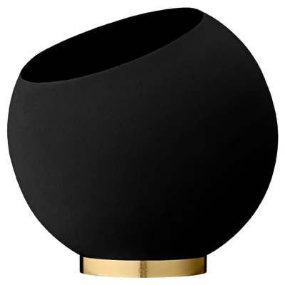 Bild av AYTM Globe blomkruka, Ø 37 cm, svart, aluminium, stål