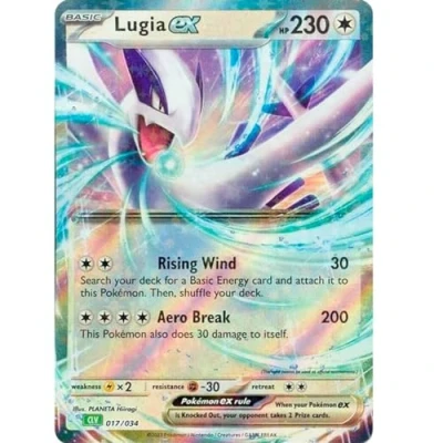 Bild av Jätte pokemonkort för kampanjer, GX kort, VMAX, EX, Vstar eller V, Jumbo storlek XXL, reklambox, officiella engelsk språk (Lugia EX 017/034)