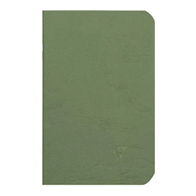 Bild av Clairefontaine 734103C Heft AgeBag (9 x 14 cm, fickformat, perfekt för resor, blank, 48 ark) 1 st, grön