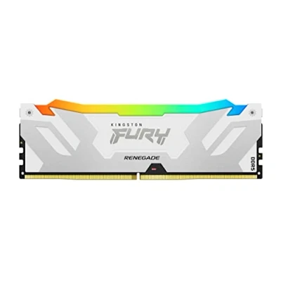 Bild av Kingston FURY Renegade RGB DDR5 6400 32GB CL32 Single Channel (1 pcs) Intel XMP Vit med