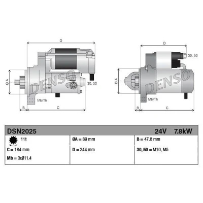 Bild av Startmotor DENSO DSN2025