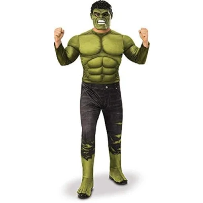Bild av Rubie&#039;s officiella lyxdräkt Hulk, Avengers Endgame, kampdräkt, för män, vuxna, standardstorlek/storlek M