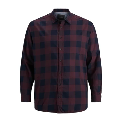Bild av Jack &amp; Jones Jjegingham Twill NOOS Skjorta, Storlek: 5XL, Port royale
