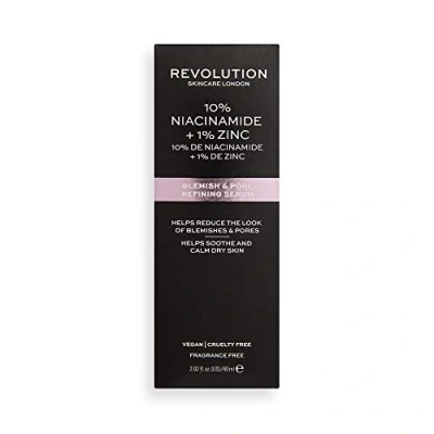 Bild av Revolution hudvård London, 10% Niacinamid och 1% Zinkserum för blemmor porer, extra stor, 60 ml