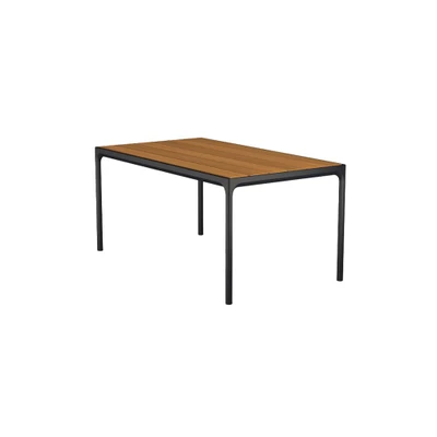 Bild av HOUE FOUR Table Trädgårdsbord Black/Bamboo 90x160 H74 x W90 D160 cm