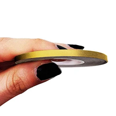 Bild av 4R Quattroerre.it 10450 Trim Stripes självhäftande remsor för bilar, guld, 3 mm x 10 m
