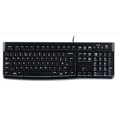 Bild av Logitech K120 tangentbord för B2B. Prisvärt, hållbart. Bekväma, tysta knappar, smidig plug &amp; play USB anslutning