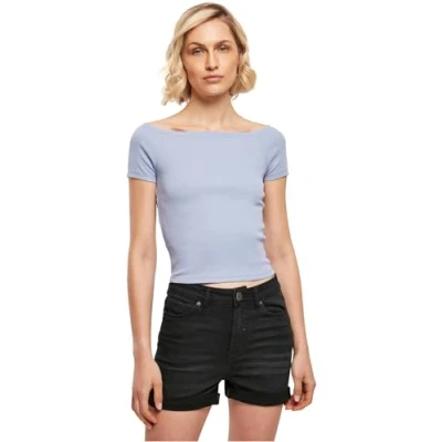 Bild av Urban Classics OFF Shoulder Tshirt bas, Storlek: Small, Violablue