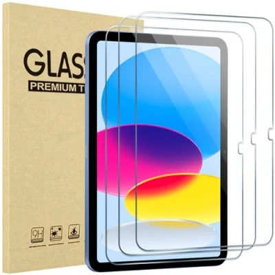 Bild av ProCase 3 pack skärmskydd för iPad 10:e generationen 2022 A2696/A2757/A2777 10,9 tum, härdat glas filmskydd 10 klar