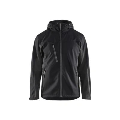 Bild av SOFTSHELLJACKA 4753 2516 MED LUVA SVART/MÖRKGRÅ XS Beijerbygg Byggmaterial