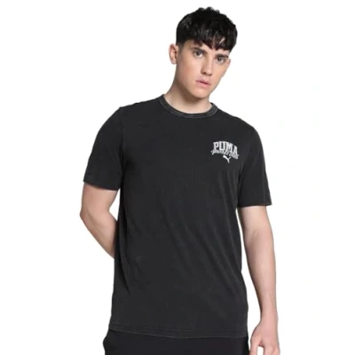 Bild av Puma Class Washed TEE Tshirt med print, Storlek: XS, Black