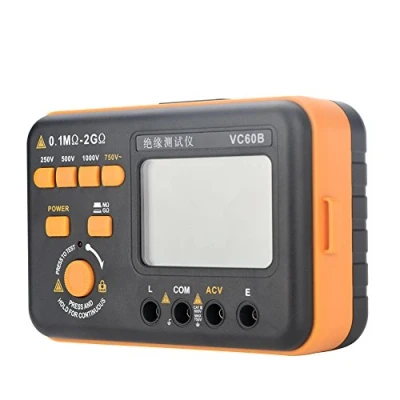 Bild av Vc60B Lcd Digital Megoh mmeter Isolation Tester Megohm Meter 200Mω / 2Gω