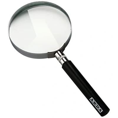Bild av Arda förstoringsglas Klassisk med optiskt glas. Förstoringslinser 3x zoom. 75 mm linsdiameter
