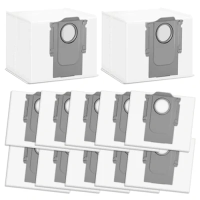 Bild av FERRGIA Paket med 12 ersättningsdammpåsar för Roborock S8+ S8 PRO Ultra MaxV S7 Q7+ Q7 Max+ T8 Q5+ G10S G20s dammsugare sugstation stor kapacitet