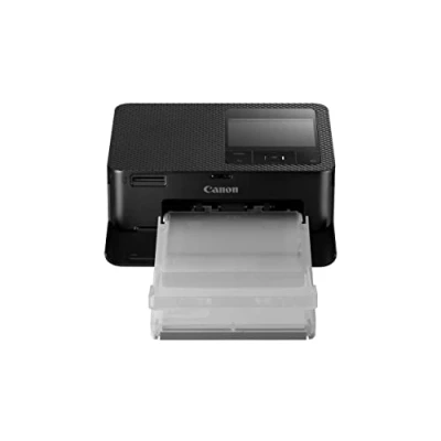 Bild av Canon SELPHY CP1500 Mini fotoskrivare (utskrift upp till vykortsstorlek 10 x 15 cm, USB C, WLAN, trådlös, termisk sublimering, App, färgstabil 100 år) svart [utan färgband/papper, utan batteri]