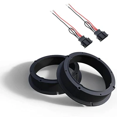 Bild av Audioproject A417 Set högtalarringar inklusive kabel kompatibel med VW Golf 4 5 Passat 3BG Polo 9N up Lupo Beetle Audi A2 SEAT Leon Toledo Skoda Fabia Yeti 165 mm högtalaradapter