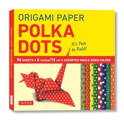Bild av Origami Paper 96 Sheets Polka Dots 6 inch (15 cm): Tuttle Paper: Printed with 8 Different Patterns: Instructions for Projects Included