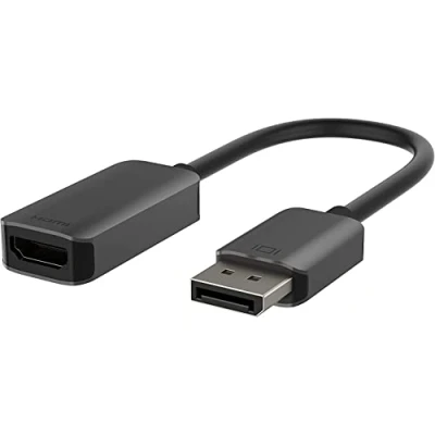 Bild av Belkin HDMI/DisplayPort Adapter, DP 1.2 auf HDMI 2.0 Konverter für 4K Monitor, 60 Hz, mit HDR 10, kompatibel HDCP 2.2, unidirektional
