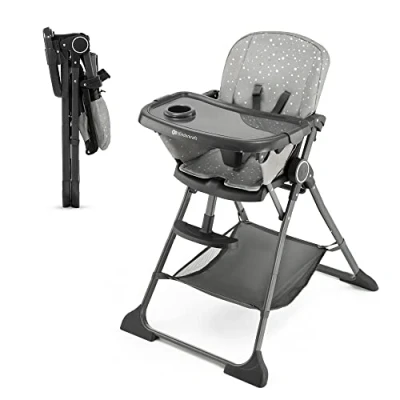 Bild av Kinderkraft Matstol Foldee Grey