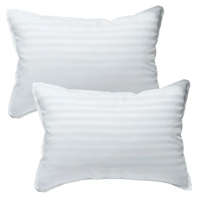 Bild av Kinder Fluff Children&#039;s Pillow (2pk) The Only With 300t Soft Cotton And Optional Down Filling. Hypoallergenic Machine Washable. Ideal Baby For Toddler Bed Travel