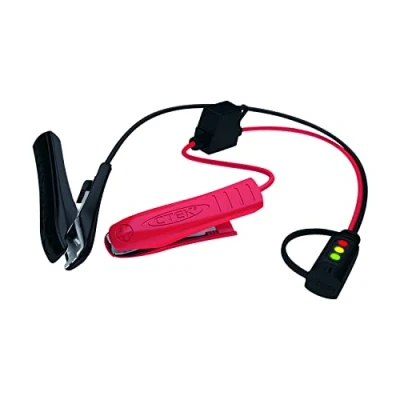 Bild av CTEK COMFORT INDICATOR CLAMP Kraftiga krokodilklämmor, visar batteristatus