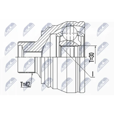 Bild av Drivknut, Framaxel, framaxel höger, vänster, audi q5, q5 van, 4G0407305A, 8R0498099A