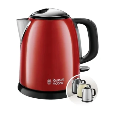 Bild av Bouilloire Compacte Rouge RUSSELL HOBBS 24992 70 Capacité 1L Filtre Anti Calcaire Amovible