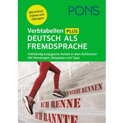 Bild av PONS Verbtabellen Plus Deutsch als Fremdsprache: Vollständig konjugierte Verben in allen Zeitformen. Mit Wendungen, Beispielen und Tipps