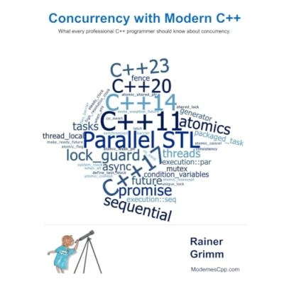 Bild av Concurrency with Modern C++: What every professional C++ programmer should know about concurrency.