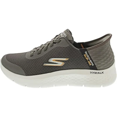 Bild av Skechers Herr Free Slip ins Go Walk Flex Hands Up Basket, kastanj, 41 EU Bred