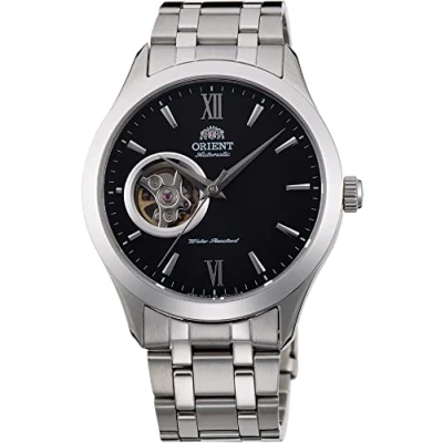Bild av Orient Herr analog automatisk klocka med rostfritt stål Armband FAG03001B0, Silver svart,