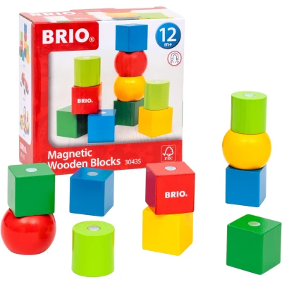 Bild av BRIO 30435 Magnetiska Träklossar