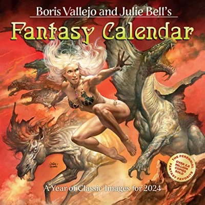Bild av Boris Vallejo &amp; Julie Bell&#039;s Fantasy Wall Calendar 2024: A Year of Classic Images for 2024