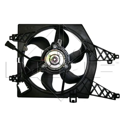 Bild av NRF 47370 ventilateur Moteur 340 12 260 avec cadre du de radiateur (encadrement) RENAULT: TWINGO 2, CLIO 3, Modus / Grand