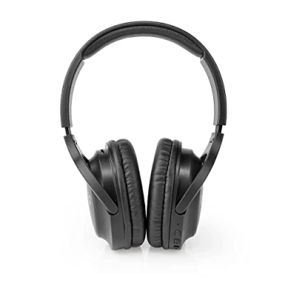 Bild av Nedis Trådlösa hörlurar over Ear Bluetooth 5.0 20 timmars uppspelningstid integrerad styrning med mikrofon svart