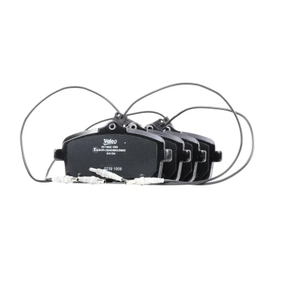Bild av VALEO 301662 Jeu de plaquettes frein FIRST Essieu avant contact signal d&#039;usure inclus avec tôle anti bruit PEUGEOT: 407 Berline, SW