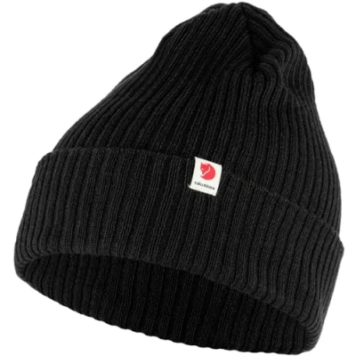 Bild av Fjallraven 13100184 550 Rib Hat Mössa Unisex Vuxen Svart Storlek One Size