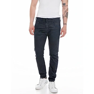 Bild av Replay Johnfrus ResinPlus kollektion för män, skinny fit, 007 mörkblå, 32W x 32L