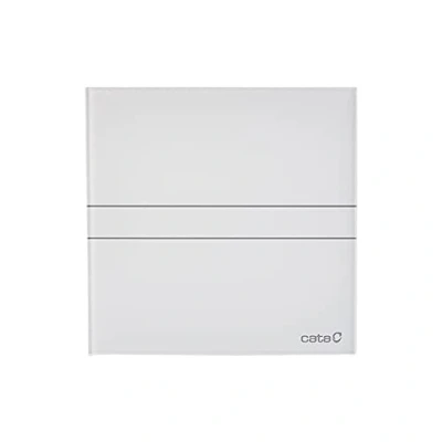 Bild av E 120 GTH badrumsfläkt Glass Hygro Series Glasfront Med timer och fuktdetektor Energiklass B Tyst 17 cm bred Cata