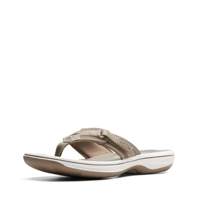 Bild av Clarks kvinnors bris hav flip flop, Taupe Syntetisk, 37.5 EU