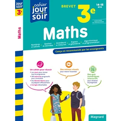 Bild av Cahier du jour/cahier soir Maths Brevet 3e: Conçu et recommandé par les enseignants