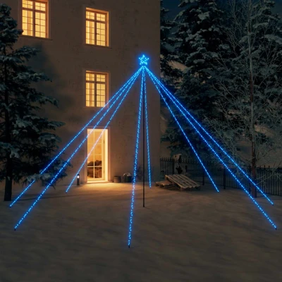 Bild av VidaXl Julgransbelysning Inomhus/Utomhus 800 Leds Blå 5 M