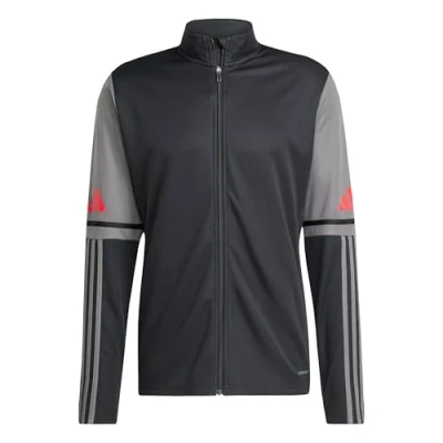 Bild av adidas För Män SQUADRA25 TRAINING JACKET, black/team grey four/pure ruby, S
