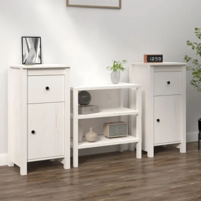 Bild av Skåp 2 st 40x35x80 cm massiv furu