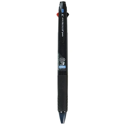 Bild av Uni Kulspetspenna jetstream 3 färger svart, röd, blått bläck 0,5 mm, transparent svart (SXE340005T.24)