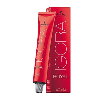 Bild av Schwarzkopf Professional Igora Royal Cools Permanent hårfärg 60 ml 6 12 Dark Blonde Cendré Ash