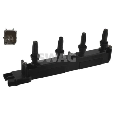 Bild av SWAG 62 93 7080 Bobine d&#039;allumage PEUGEOT: 206 3/5 portes, 307 CC, CITROËN: Xsara Picasso, C4 I 5 portes
