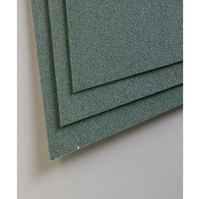 Bild av Clairefontaine Ref 96168C Pastelmatta kortark (paket med 5 ark) 360 gsm kort 50 x 70 cm mörkgrön färg speciellt formulerad för användning pasteller