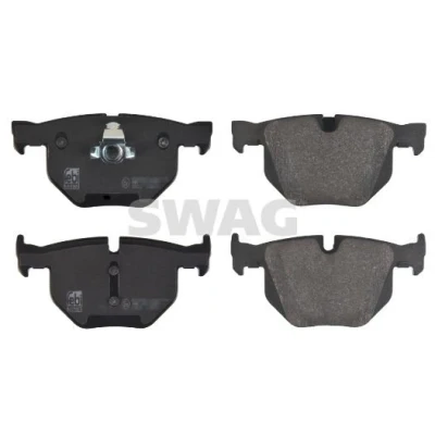 Bild av SWAG 20 91 6466 Jeu de plaquettes frein Essieu arrière préparé pour indicateur d&#039;usure avec clip piston BMW: 5 Berline, Touring, 6 Coupe