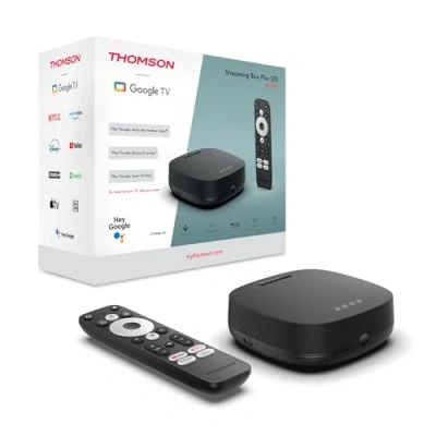 Bild av Thomson streaming Box Plus 270, Android TV (Googlecast, Bluetooth, IR fjärrkontroll, HDMI, WiFi, H.264, HEVC H.265), 4K